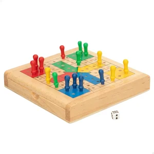 Jogo de viagem em madeira