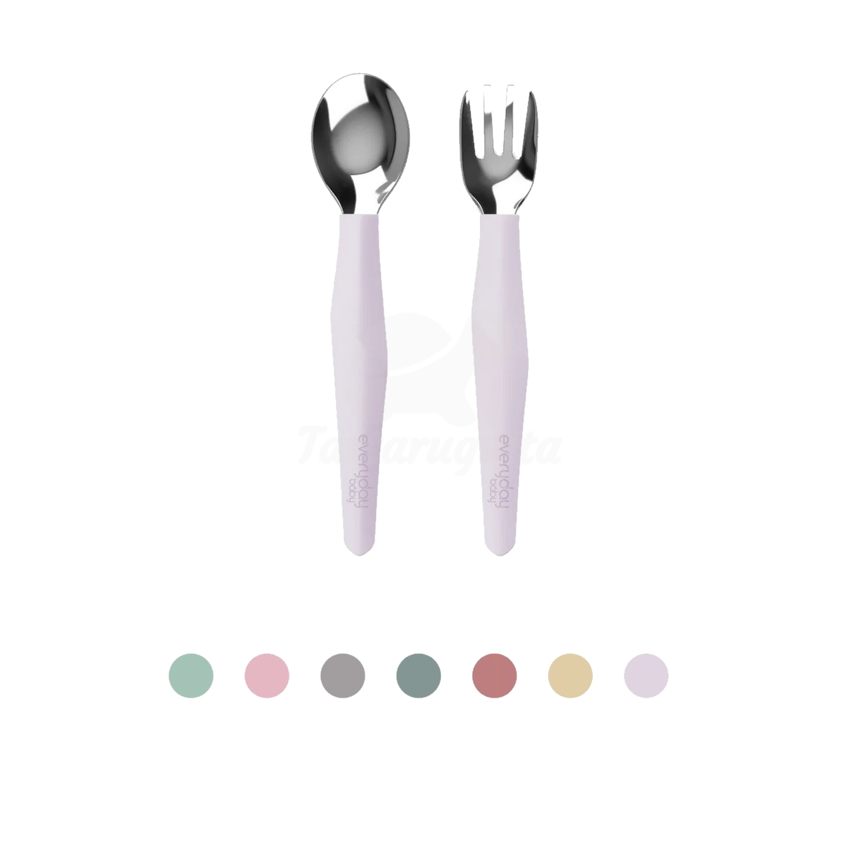 Talheres de Aço Inoxidável e silicone