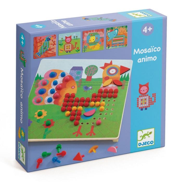 Mosaico Animo – JOGO DE RECRIAR ANIMAIS C/ PINOS