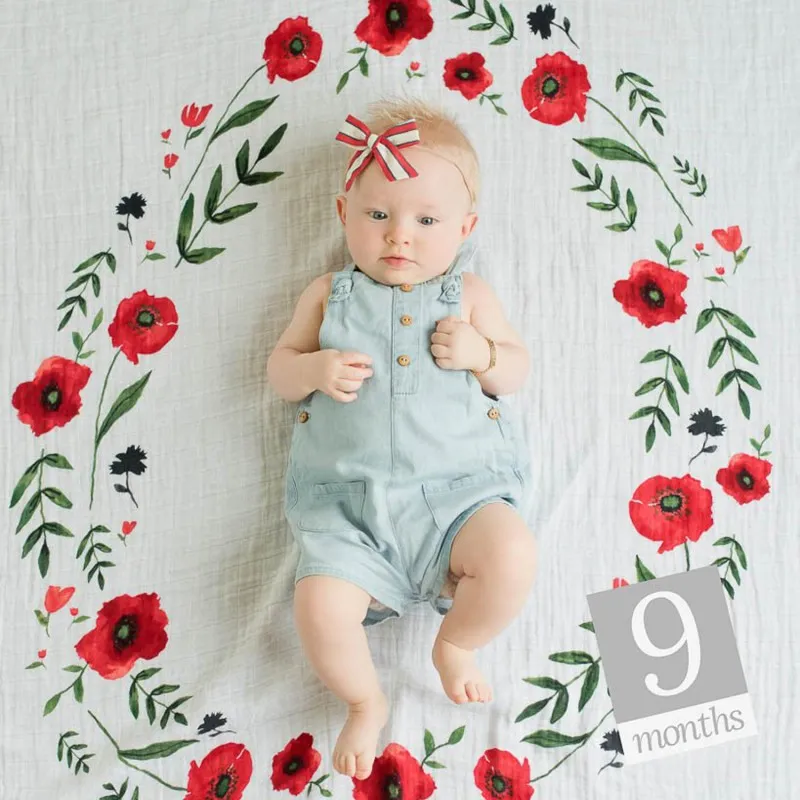 Manta/Muselina para Fotos – Summer Poppy