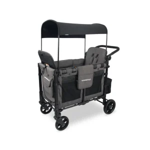 Wonderfold W2 Carrinho Vagão Elite Charcoal Gray 2 Lugares